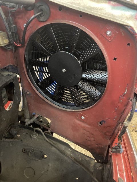 ローバーミニ　電動ファン